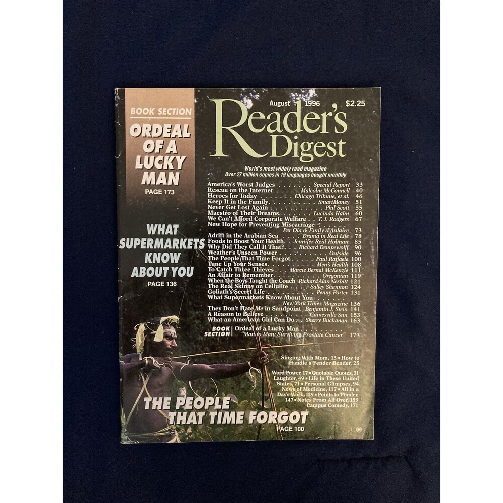 Vintage Reader’s Digest Magazine | August 1996